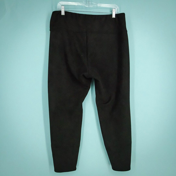 J. Jill Size Large L Black Wearever Collection Smooth Fit Faux Suede Leggings - Picture 2 of 7